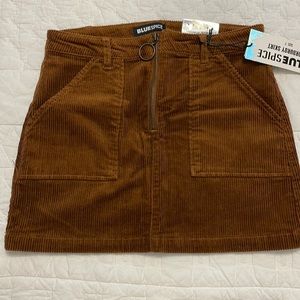 Brown Corduroy Skirt